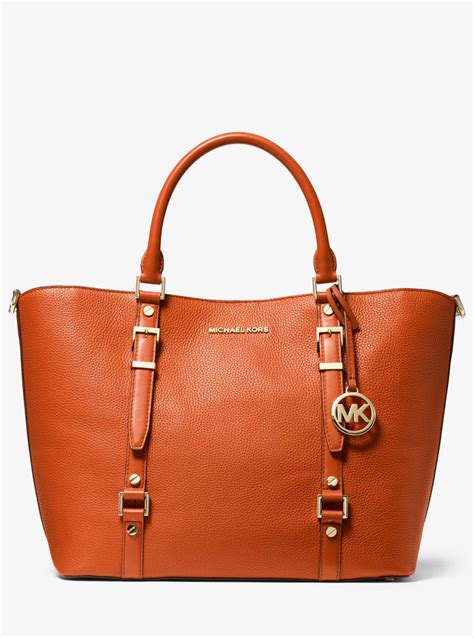 michael kors bedford drawstring pebbled leather backpack|Michael Kors bedford tote bag.